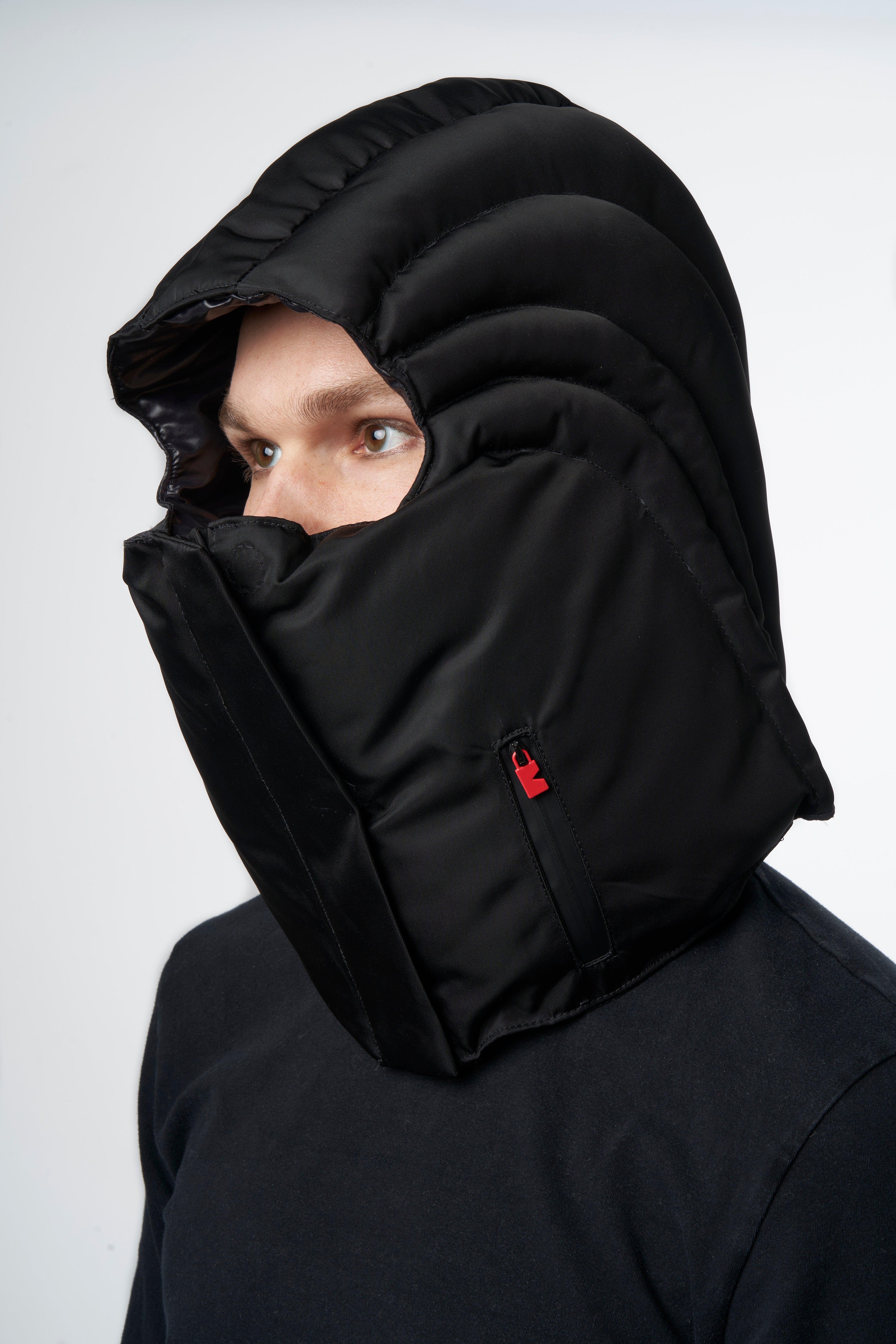 Capuche - Anonyme noir-KAPUSH - capuche amovible matelassée