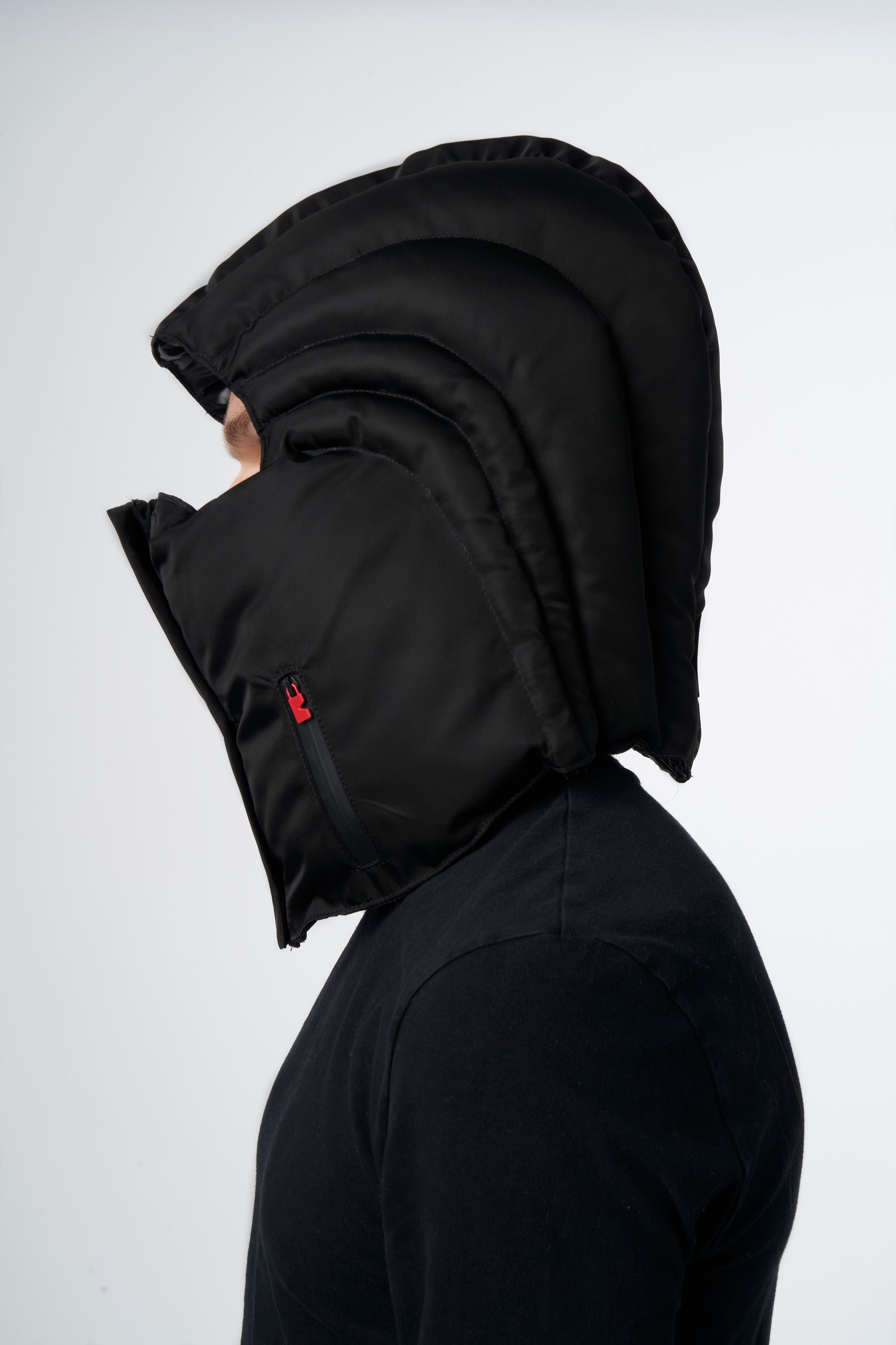 Capuche - Anonyme noir-KAPUSH - capuche amovible matelassée
