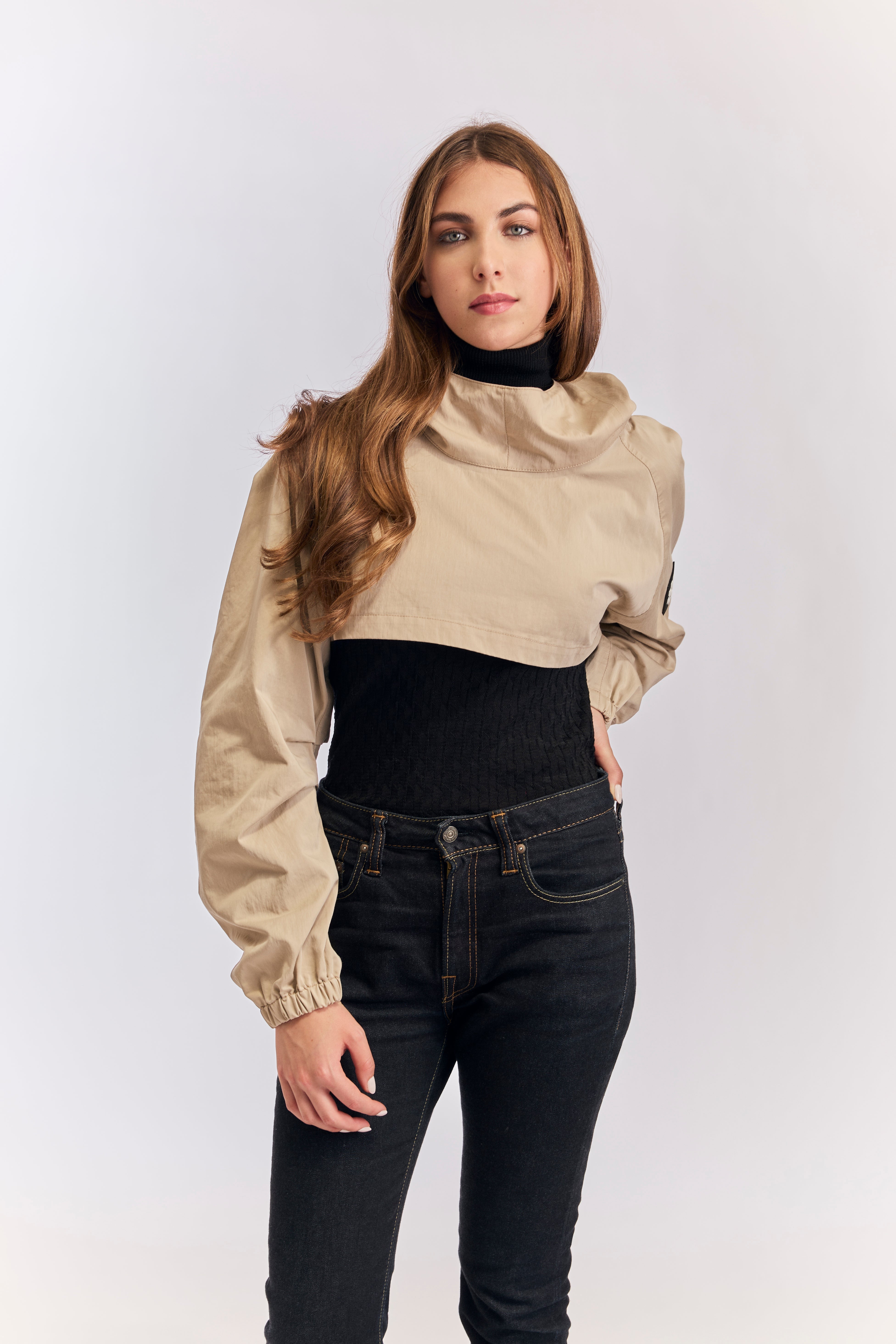 Capuche crop top - Cool K-KAPUSH - capuche amovible matelassée